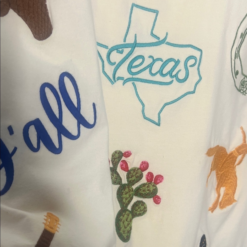 Layerz Texas Graphic Tee Women’s Medium Yellow Western Icons Short Sleeve - Picture 4 of 7